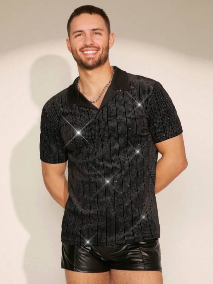 Bonga boys Dimond Studded Polo T-Shirts for Men